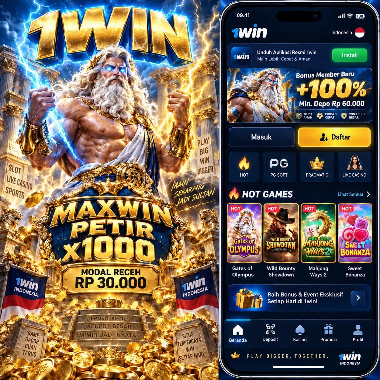 1WIN - agen slot online terpercaya di Indonesia dengan slot gacor hari ini terbaik dari slot88 di tahun 2026 ini.