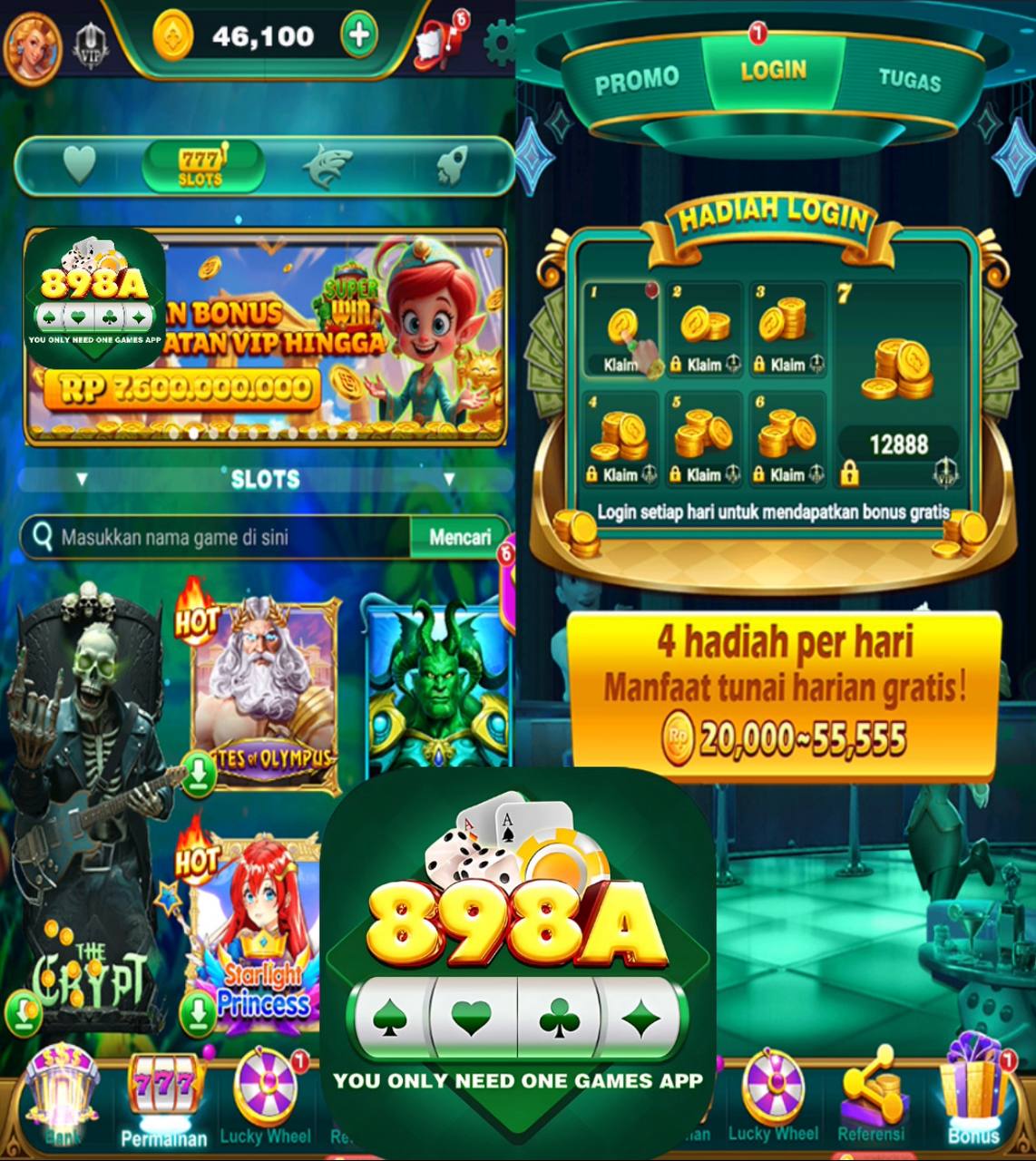 898A - Login Situs Resmi dan Nikmati Ragam Game PG Soft